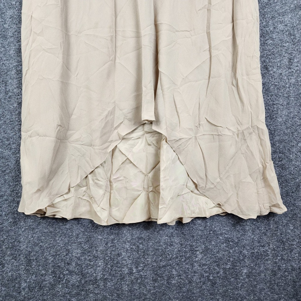 Adrianna Papell Skirt Suit Women 16W Gold Silk Embroidered Beaded 2 Piece Set - Picture 11 of 15